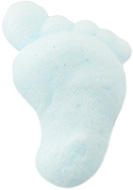 Baby-Füße blau