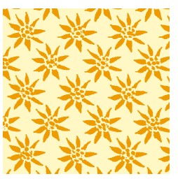 Schoko-Transferfolie "Edelweiss gold"